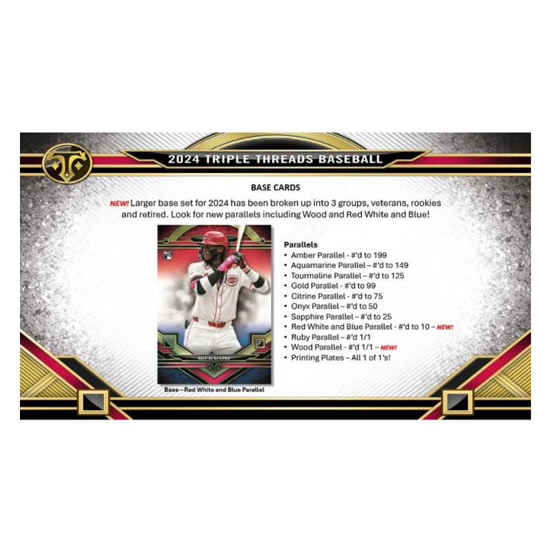 2024 Topps Triple Threads Baseball Hobby Box