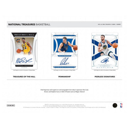 2021/22 Panini National Treasures Basketball Hobby 4 Box Case