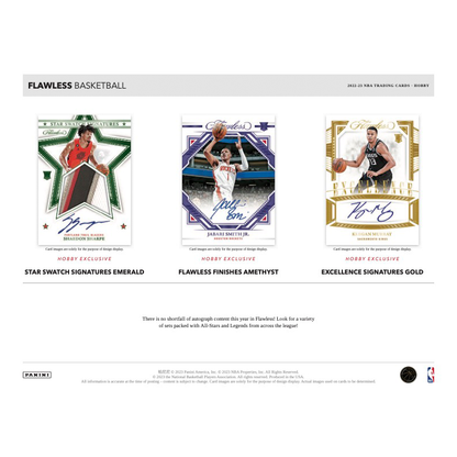 2022/23 Panini Flawless Basketball Hobby 2 Box Case