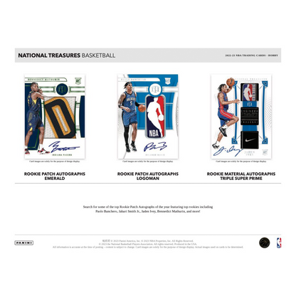 2022/23 Panini National Treasures Basketball Hobby 4 Box Case
