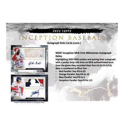2023 Topps Inception Baseball Hobby Box