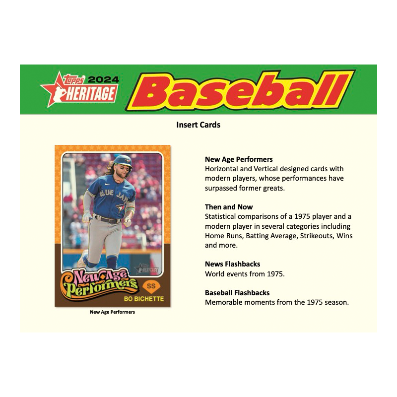 2024 Topps Heritage Baseball Hobby Box
