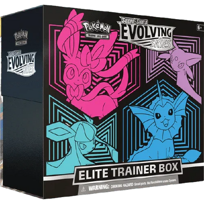 Pokemon TCG - Sword & Shield - Evolving Skies - Elite Trainer Box (Sylveon, Espeon, Glaceon, Vaporeon)