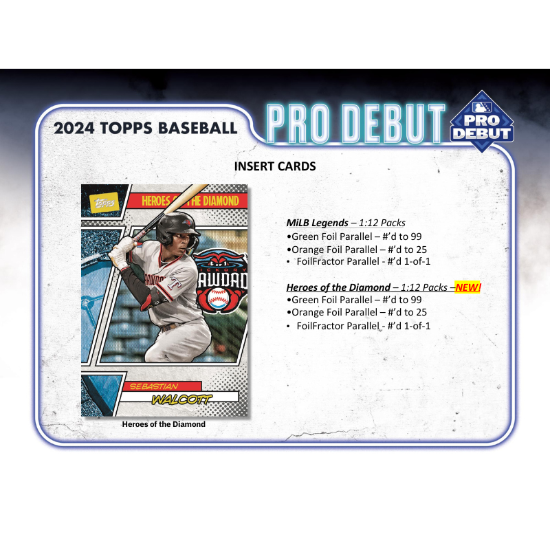 2024 Topps Pro Debut Baseball Hobby Box