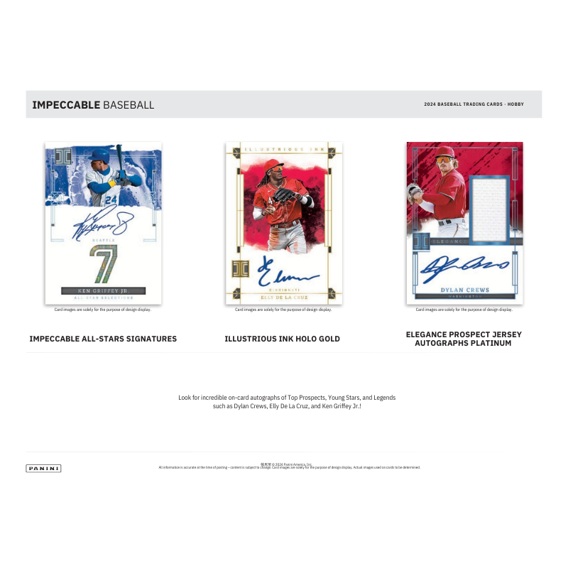 2024 Panini Impeccable Baseball Hobby 3 Box Case