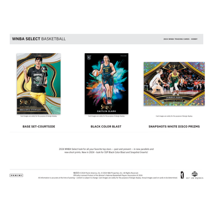 2024 Panini Select WNBA Basketball Hobby 12 Box Case