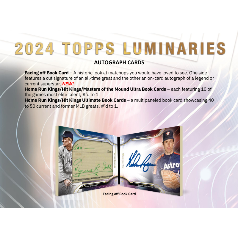 2024 Topps Luminaries Baseball Hobby Box