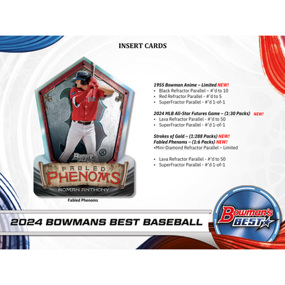 2024 Bowman's Best Baseball Hobby 8 Box Case