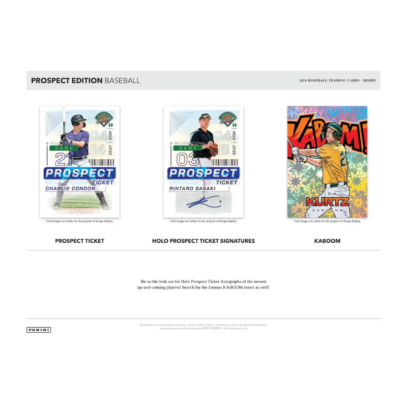 2024 Panini Prospect Edition Baseball Hobby 20 Box Case