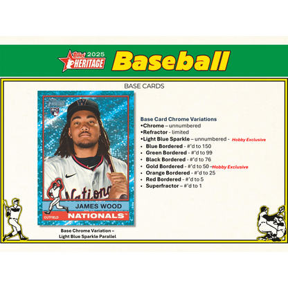 2025 Topps Heritage Baseball Hobby Box
