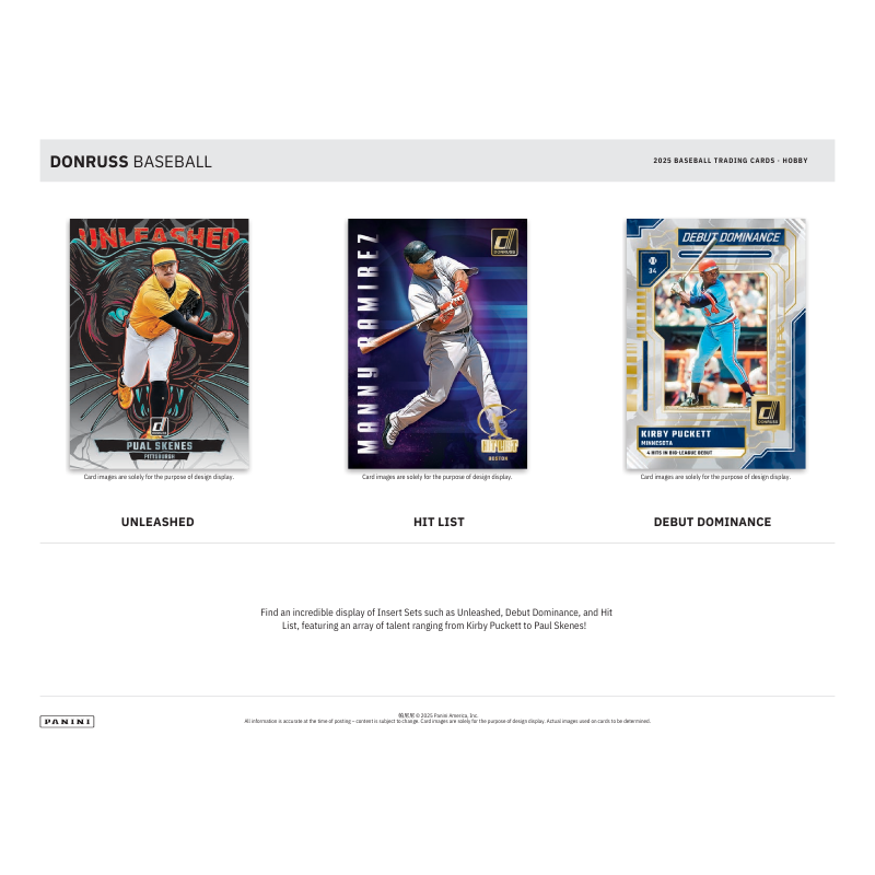 2025 Panini Donruss Baseball Hobby 16 Box Case