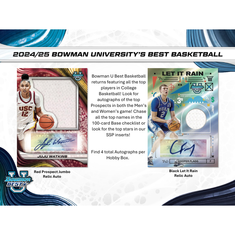 2024/25 Bowman University Best Basketball Hobby Box