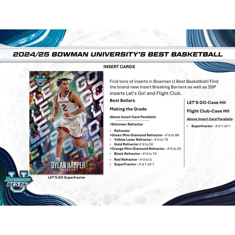 2024/25 Bowman University Best Basketball Breaker's Delight Box
