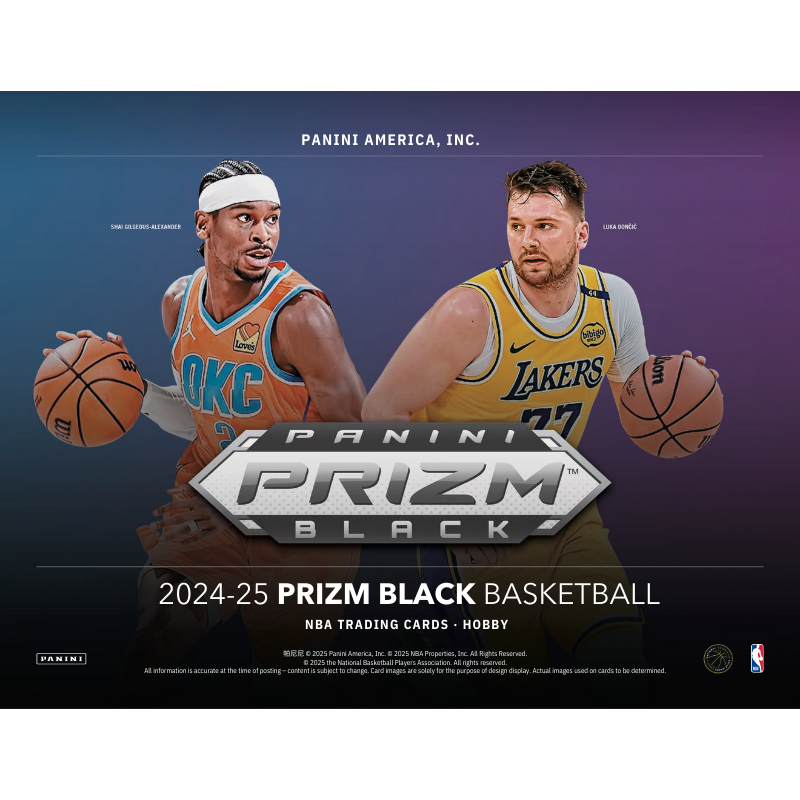 2024/25 Panini Prizm Black Basketball Hobby Box
