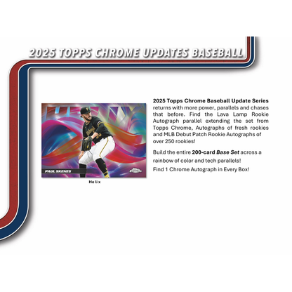 2025 Topps Chrome Update Baseball Hobby 12 Box Case