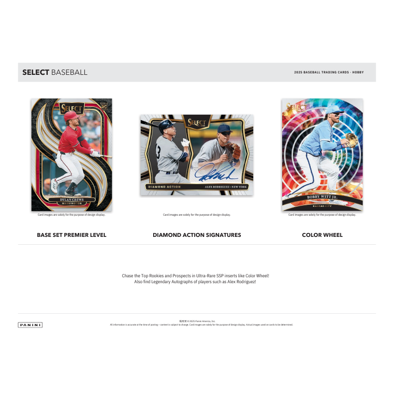 2025 Panini Select Baseball Hobby 12 Box Case