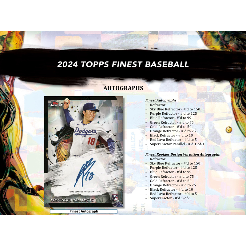 2024 Topps Finest Baseball Hobby 8 Box Case
