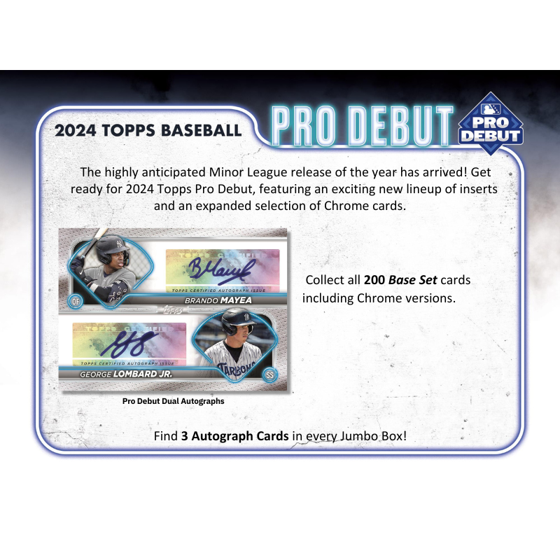 2024 Topps Pro Debut Baseball Hobby Jumbo Box