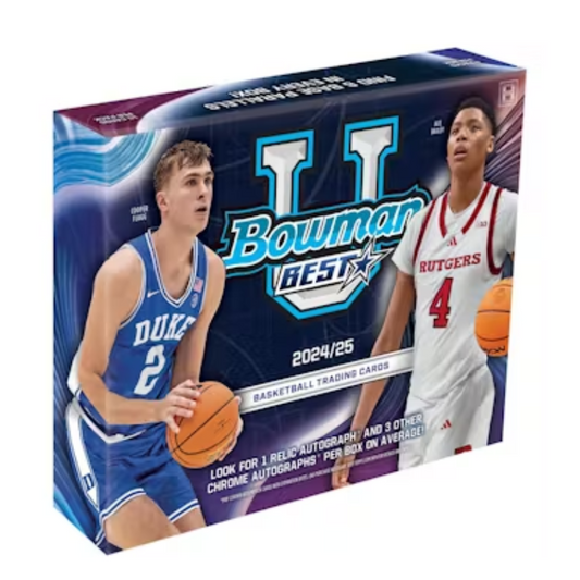 2024/25 Bowman University Best Basketball Hobby 12 Box Case