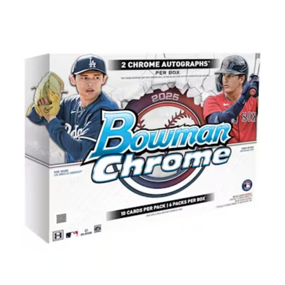 2025 Bowman Chrome Baseball Hobby 12 Box Case