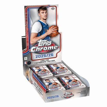 2025/26 Topps Chrome Basketball Hobby 12 Box Case
